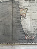 Africa continent Mountains of Moon copper mine c. 1810 Arrowsmith hand color map