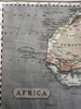 Africa continent Mountains of Moon copper mine c. 1810 Arrowsmith hand color map