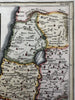 Holy Land ancient Palestine Israel Arabia Deserta 1768 Toms engraved color map