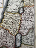 Holy Land ancient Palestine Israel Arabia Deserta 1768 Toms engraved color map