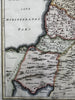 Holy Land ancient Palestine Israel Arabia Deserta 1768 Toms engraved color map