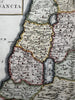 Holy Land ancient Palestine Israel Arabia Deserta 1768 Toms engraved color map