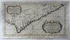 West Africa Guinea Gold coast Kalabar 1747 decorative nautical nice Bellin map