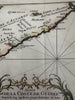 West Africa Guinea Gold coast Kalabar 1747 decorative nautical nice Bellin map