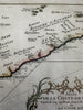 West Africa Guinea Gold coast Kalabar 1747 decorative nautical nice Bellin map