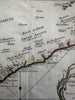 West Africa Guinea Gold coast Kalabar 1747 decorative nautical nice Bellin map