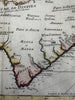 West Africa Guinea Gold coast Kalabar 1747 decorative nautical nice Bellin map