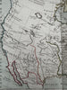 North America United States huge Louisiana territory 1766 decorative Desnos map