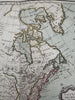 North America United States huge Louisiana territory 1766 decorative Desnos map