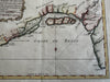 West Africa Gulf of Benin Guinea slave coast Juida 1747 decorative Bellin map
