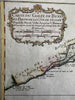 West Africa Gulf of Benin Guinea slave coast Juida 1747 decorative Bellin map