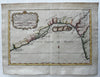 West Africa Gulf of Benin Guinea slave coast Juida 1747 decorative Bellin map