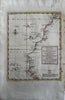 West Africa coast Morocco Sanhaga Mandinga Canary islands 1751 Kitchin map