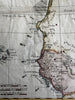 West Africa Morocco Senegal Gambia Guinea Mauritania Sahara 1780s Bonne hc map