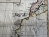 West Africa Morocco Senegal Gambia Guinea Mauritania Sahara 1780s Bonne hc map