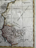 West Africa Morocco Senegal Gambia Guinea Mauritania Sahara 1780s Bonne hc map