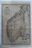 Southern Norway 1790 T. Cadell large map engraver Palmer hand colored lovely
