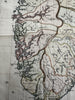 Southern Norway 1790 T. Cadell large map engraver Palmer hand colored lovely