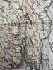 Southern Norway 1790 T. Cadell large map engraver Palmer hand colored lovely