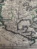 California as an Island North America Mexico 1719 Chiquet decorative antique map