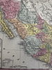 Mexico Texas Central America Nicaragua Isthmus Yucatán 1855 Cowperthwait map