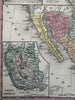 Mexico Texas Central America Nicaragua Isthmus Yucatán 1855 Cowperthwait map