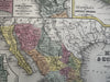 Mexico Texas Central America Nicaragua Isthmus Yucatán 1855 Cowperthwait map