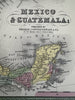 Mexico Texas Central America Nicaragua Isthmus Yucatán 1855 Cowperthwait map