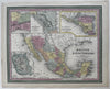 Mexico Texas Central America Nicaragua Isthmus Yucatán 1855 Cowperthwait map