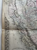 California w/ San Francisco plan 1874 Mitchell decorative hand colored nice map