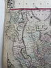 California w/ San Francisco plan 1874 Mitchell decorative hand colored nice map