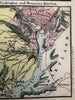US Capitol Washington DC birds-eye view 1850’s Magnus hand color letter sheet