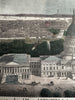 US Capitol Washington DC birds-eye view 1850’s Magnus hand color letter sheet