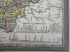 Ohio state Erie Canal profile 1855 Cowperthwait hand colored map
