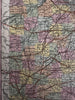 Ohio state Erie Canal profile 1855 Cowperthwait hand colored map