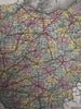 Ohio state Erie Canal profile 1855 Cowperthwait hand colored map