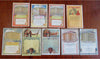 Swamp Root Almanac 1909-43 nice Lot x 9 w/ Dream Books Zodiac