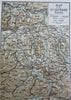 St. Gothard Railway Switzerland to Italy c. 1890-1910 tourist route map brochure