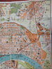 Cologne am Rhine German Empire 1902 pocket travel city plan & street index