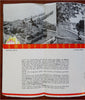 Gota Canal Sweden Gothenburg Stockholm 1936 art deco tourist cartoon map promo