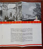 Gota Canal Sweden Gothenburg Stockholm 1936 art deco tourist cartoon map promo
