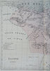 Egypt North Africa Sudan Cairo Alexandria Nile River 1855 Dufour engraved map