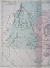 Abyssinia East Africa Addis Ababa Dire Dawa 1855 Dufour engraved map