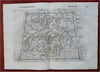 Mughal Empire India Ganges & Indus Rivers 1599 Ruscelli Rosaccio Ptolemy map