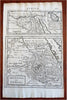Abyssinia Nubia Egypt Northeast Africa Nile source 1701 Moll engraved map