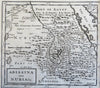 Abyssinia Nubia Egypt Northeast Africa Nile source 1701 Moll engraved map
