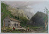 White Mountains New Hampshire c. 1855 Lot x 2 Views Mt. Jefferson Notch House