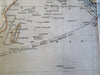 World Map linen backed in case c. 1850 Wyld shows nautical tracks