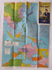 WWII Promotional War Map c. 1941 Lowell Thomas NBC radio thematic map