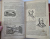 Home Magazine American Women's Periodical 1856 leather book 15 plates 1 year